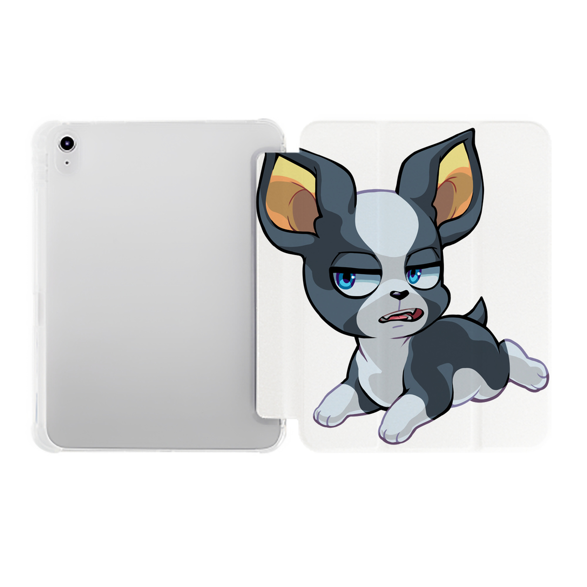 （画像用） ジョジョの奇妙な冒険 イギー JoJo's Bizarre Adventure Iggy IPad ケース ペン収納付き 三つ折りスタンド PUレザー×シリコン 対応機種9.5/10.5/10.9インチ